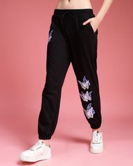 Butterfly Printed Relaxed Fit Unisex Jogger Pants