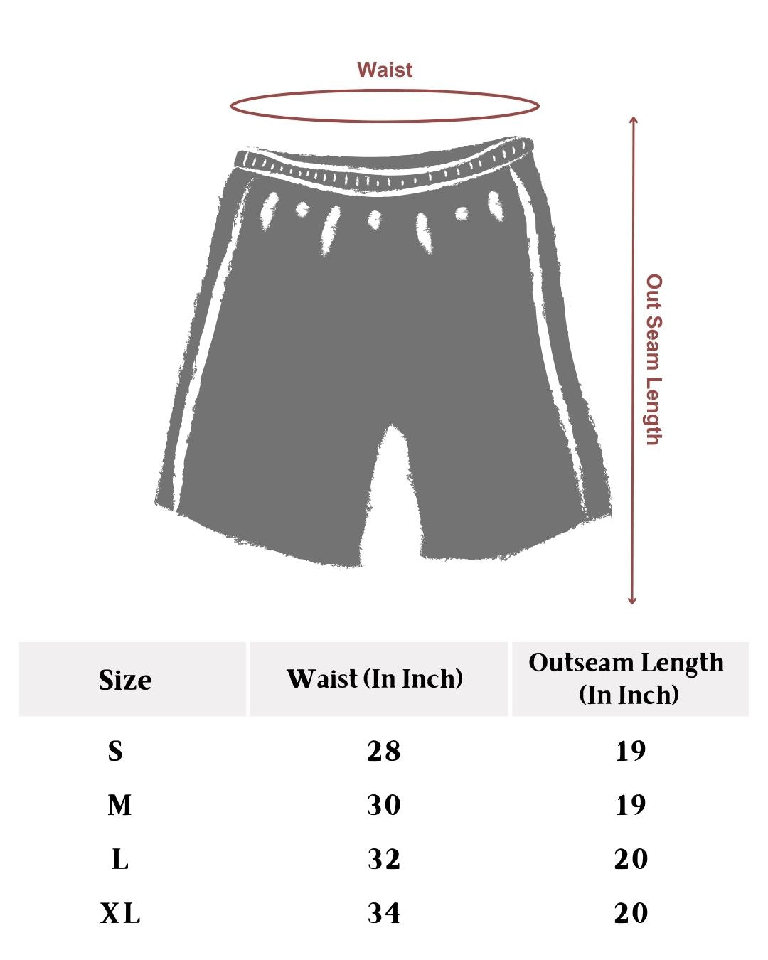 Red Relaxed Fit Nylon Men's Shorts