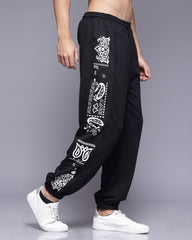 Bandana Printed Loose Fit Men's Joggers