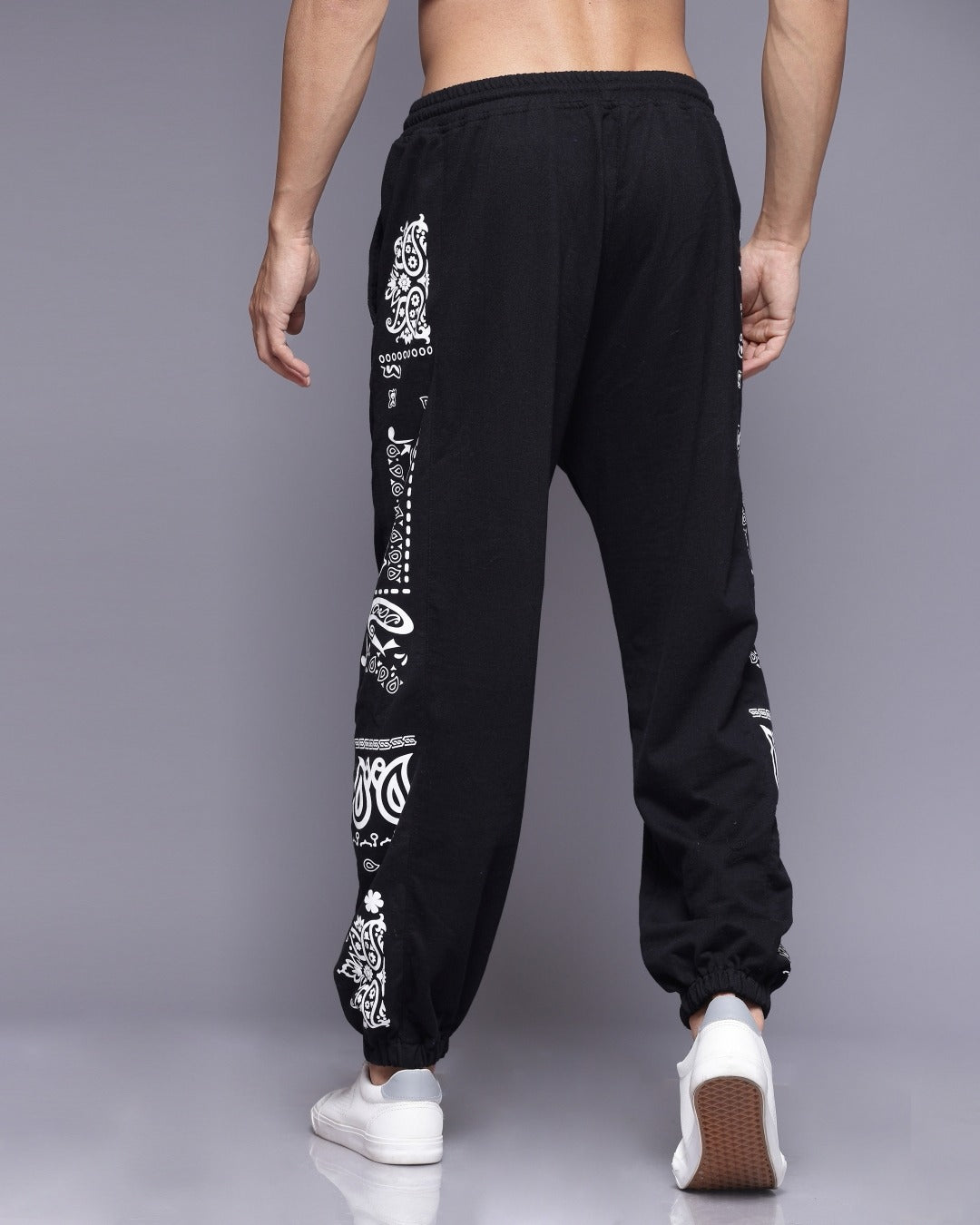 Bandana Printed Loose Fit Men's Joggers